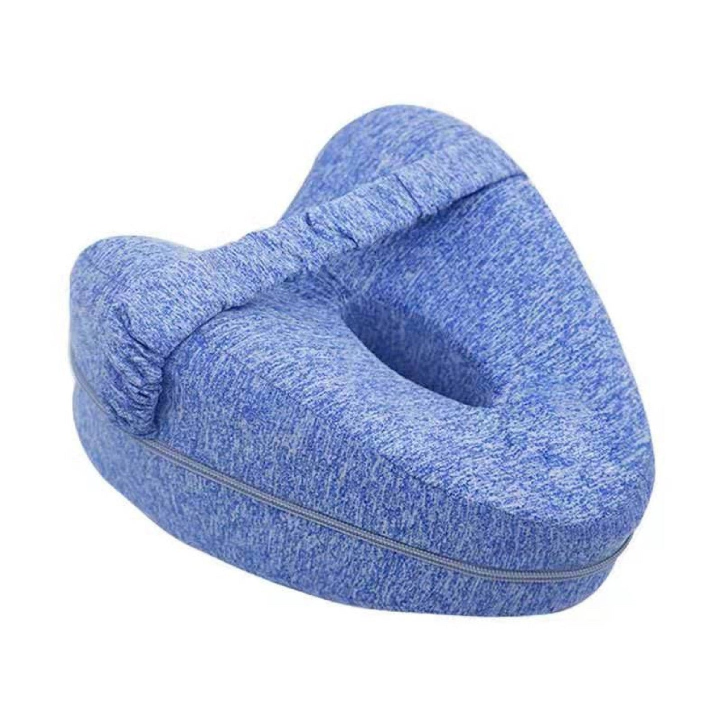 Blue zero pressure memory foam leg lock pillow for comfort and support