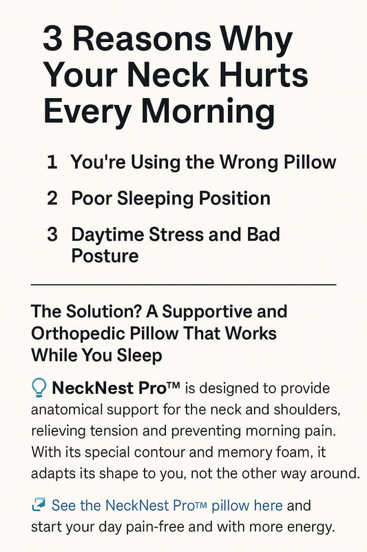 3 Reasons Why You Wake Up with Neck Pain (And How NeckNest Pro™ Can Help)